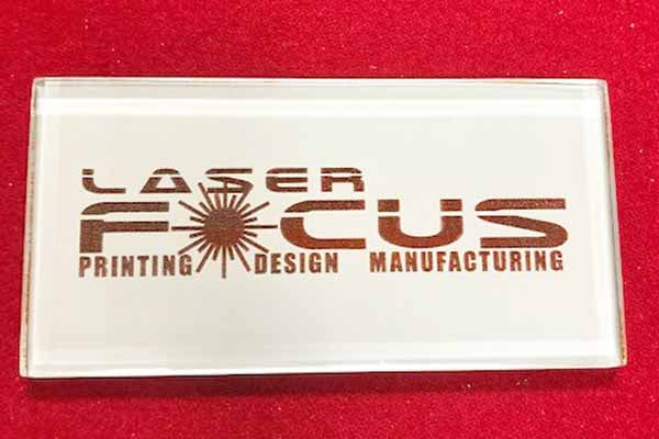 acrylic laser focus logo